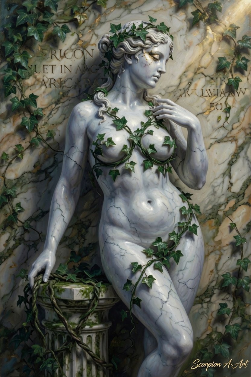 May 6 - Marble • Ivy • Statuesque #3wordChallange