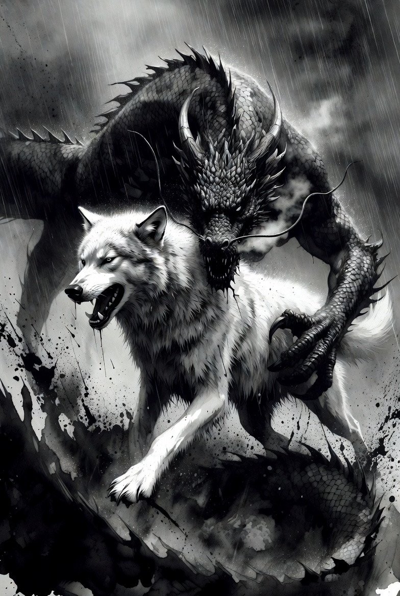 Goodnight 🤫 Wolf and Dragon Wednesday