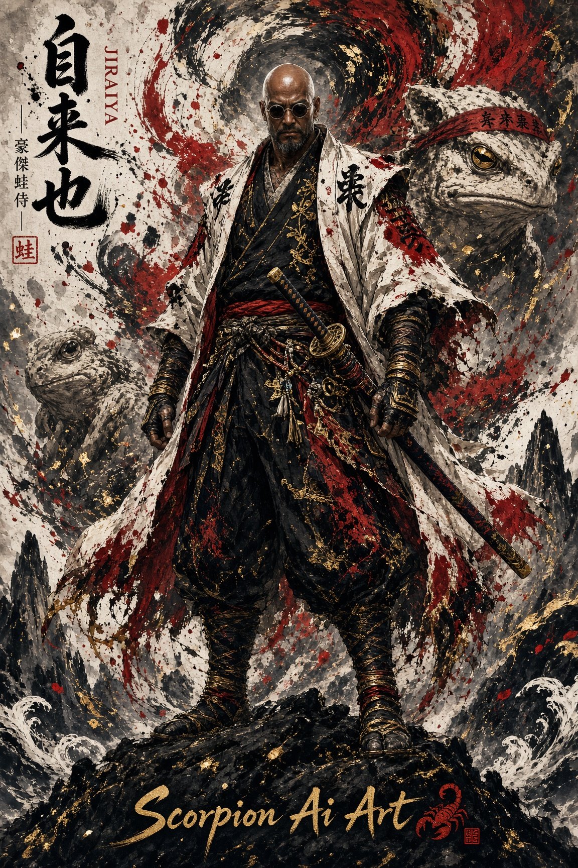 Jiraiya - The Gallant Toad Samurai #AugustAipocalypse #epicHeroes By @hiddencode #fromtheroad #Beaut…