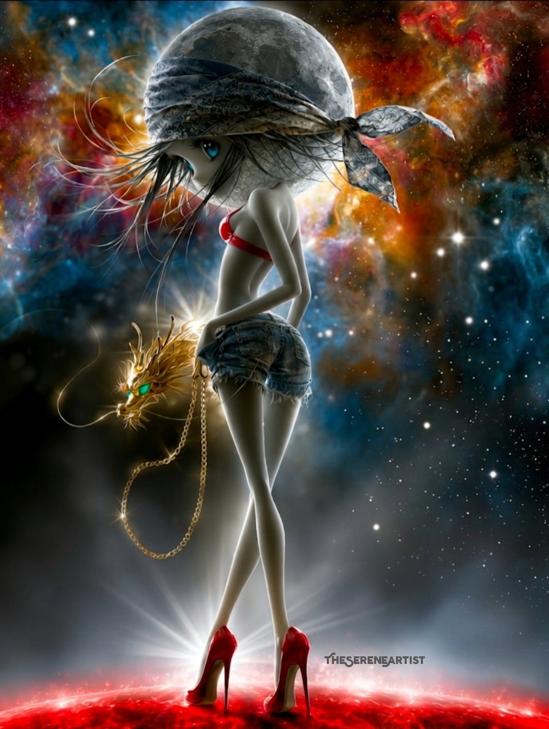 #dailyspark What the moon keeps in its pockets 🐉