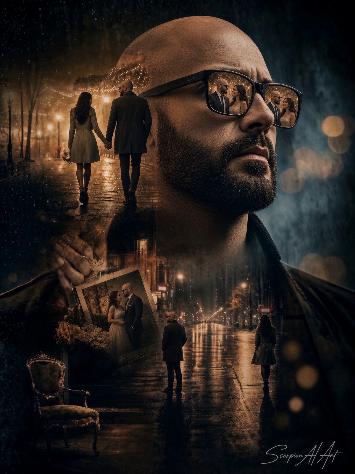 Theme: Double Exposure “Doesn’t Anyone Stay Together Anymore” inspired by Phil Collins song