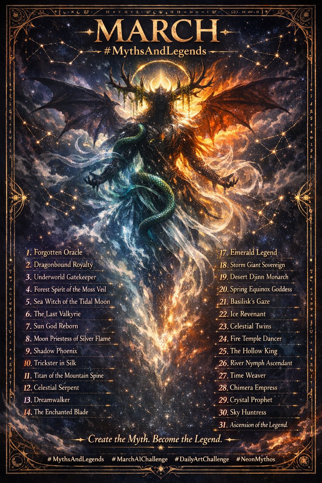 #mythsandlegends #aiart #aiartcommunity All welcome to join Day 1 - Forgotten Oracle @Mirrorize