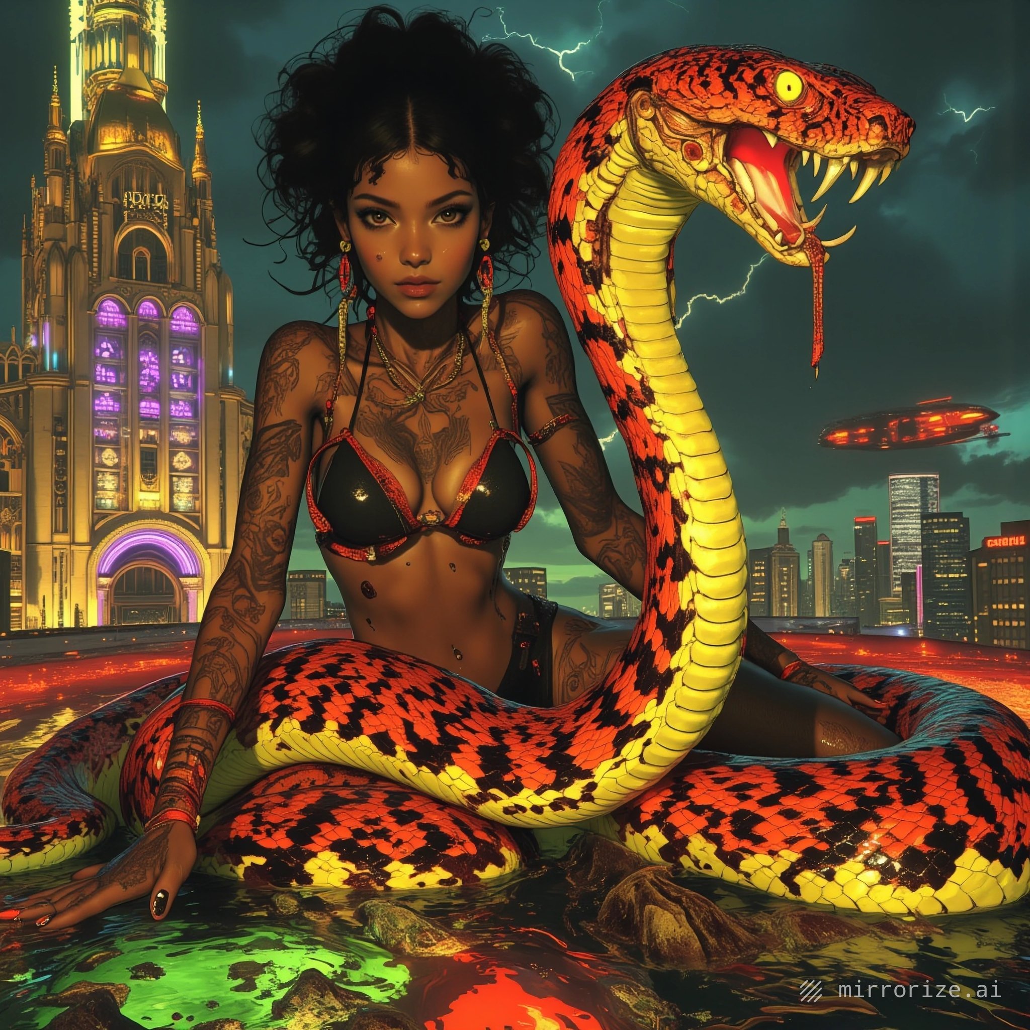 Snake love is definitely not fake love.ππ #Venus via @Mirrorize πͺπ«¦πββ¬