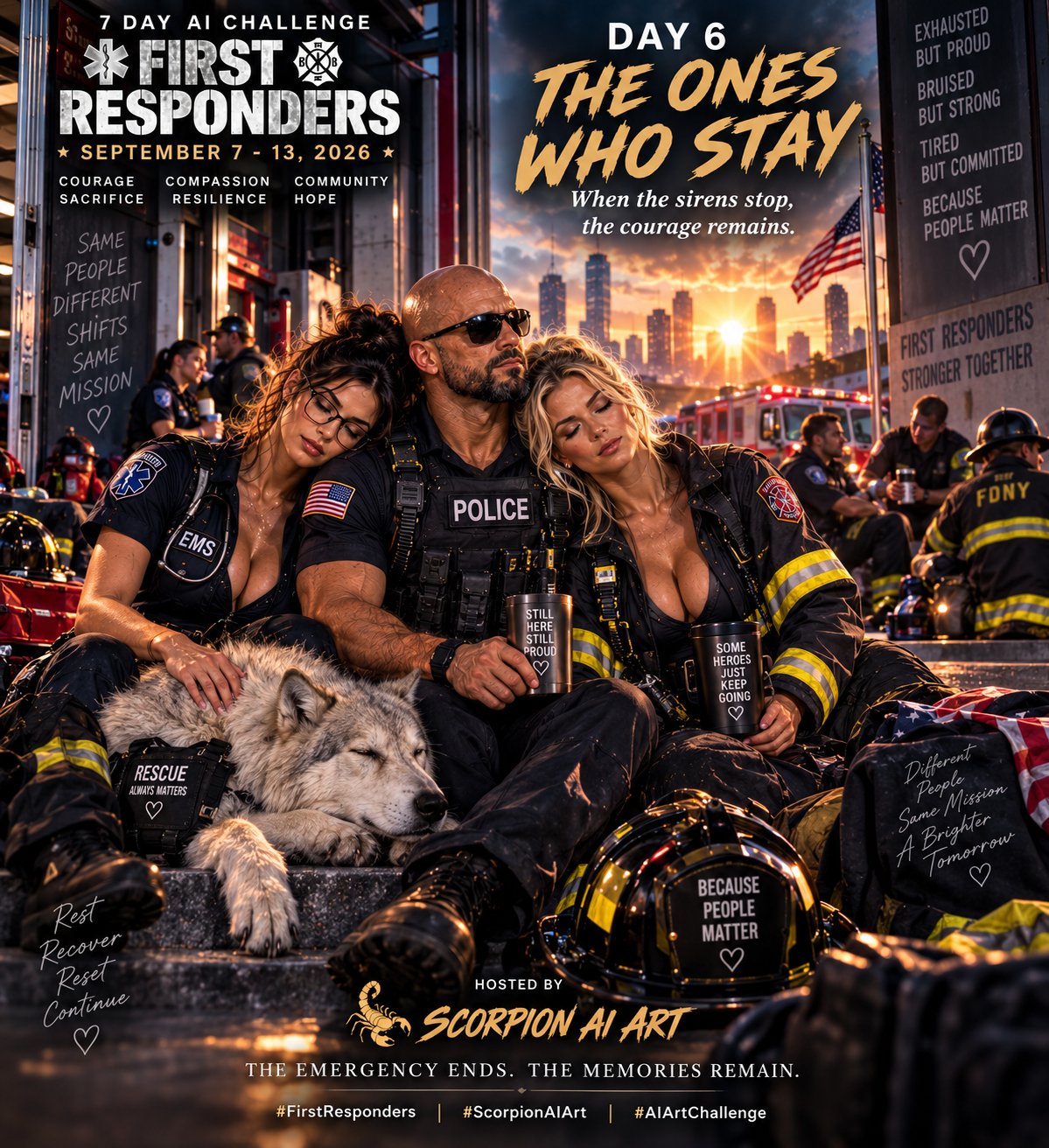 Day 6 — The Ones Who Stay (Tight Intro) Day 6 honors the quiet courage that remains after the sirens…