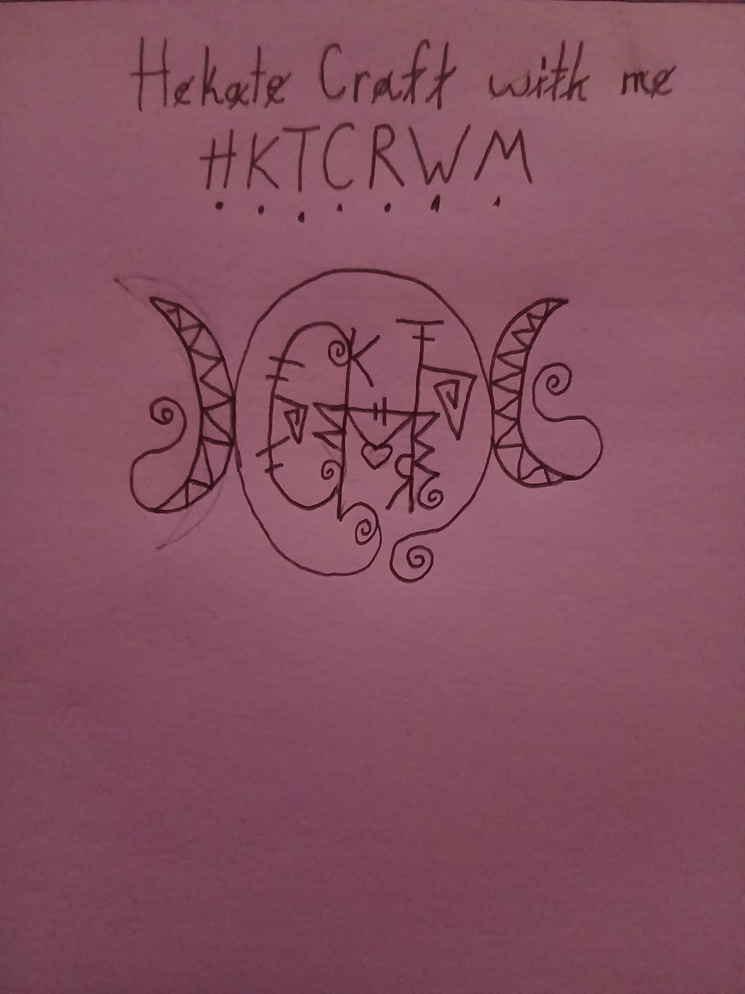 Coolest sigil transformation yet! My intent is asking and inviding Hekate to do witchcraft with me.