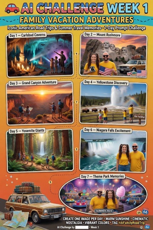 Pack your imagination and come along for a week of Family Vacation fun! hosted by @guruscorpion and…