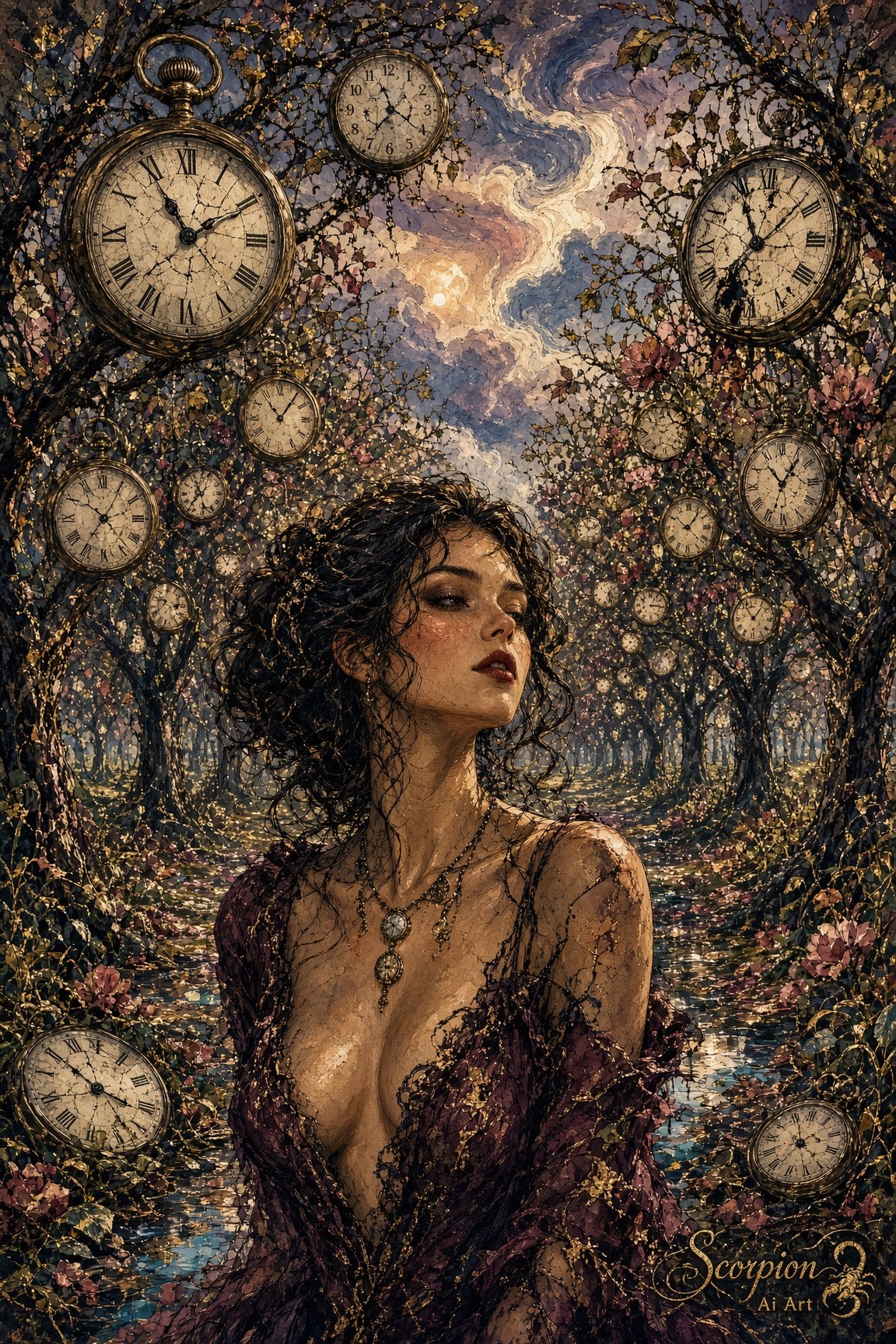 #dailyspark an orchard where clocks grow instead of fruit #goodnight #midnightshift 😳
