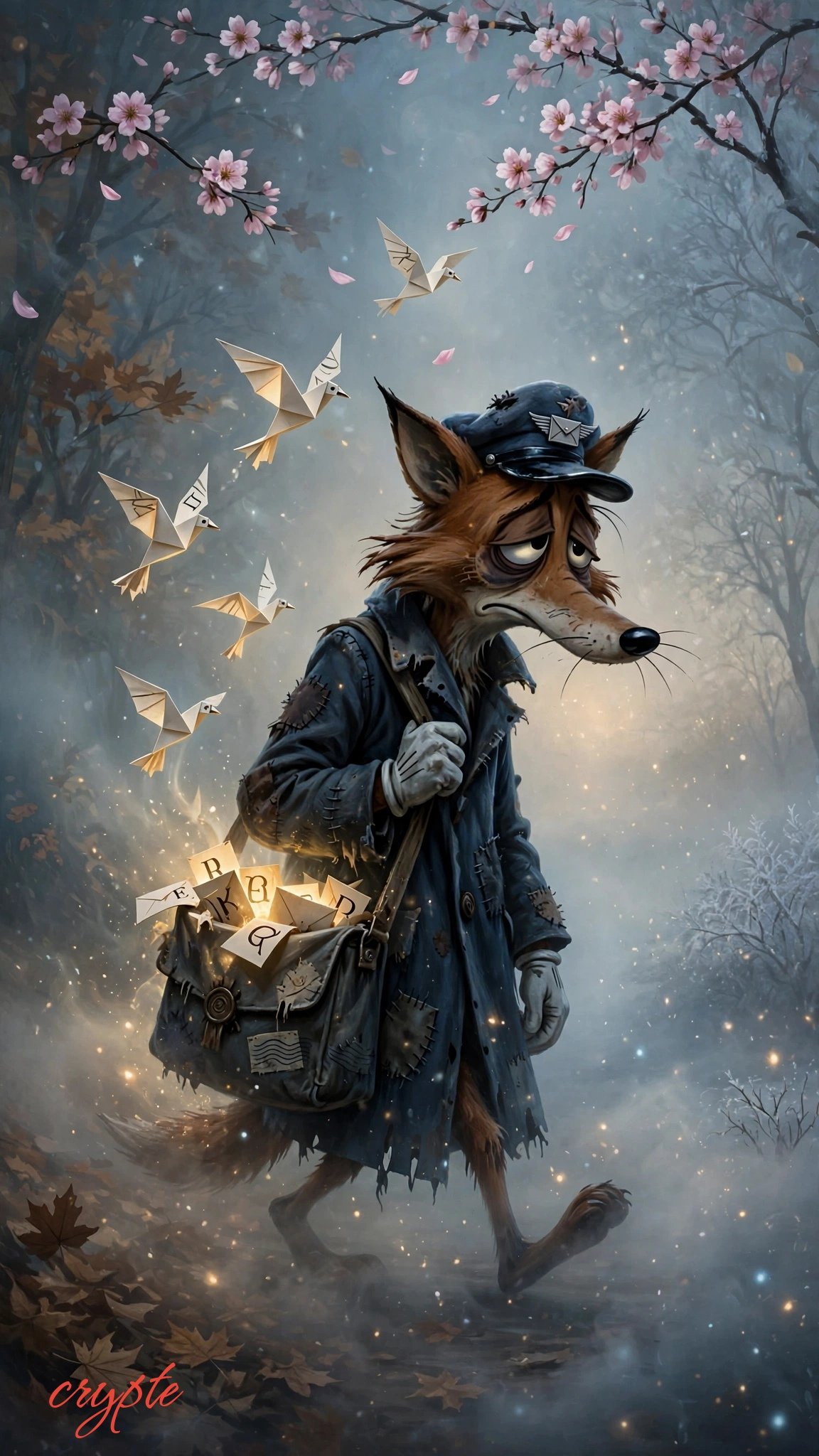 #dailyspark "A fox delivering letters between seasons”