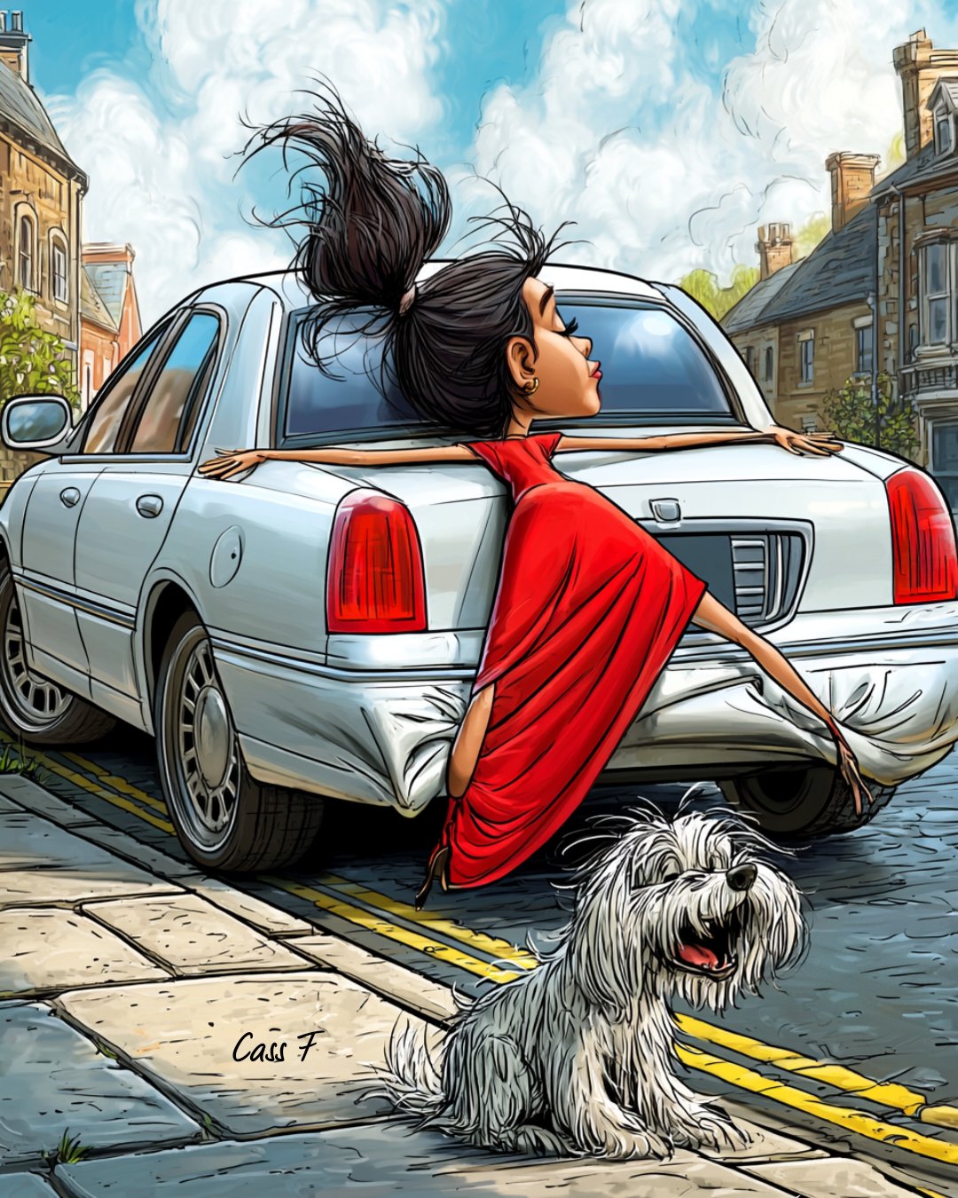 When You Chase Parked Cars After Tracking Down Love Bombs 🤭