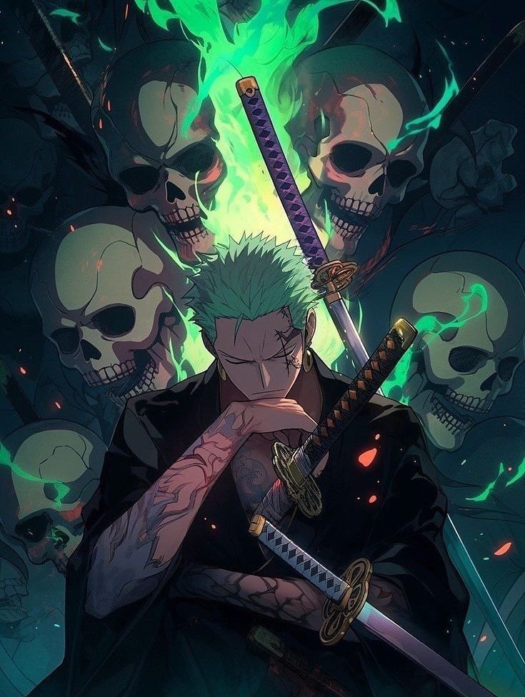 Zoro in his Demon Mode