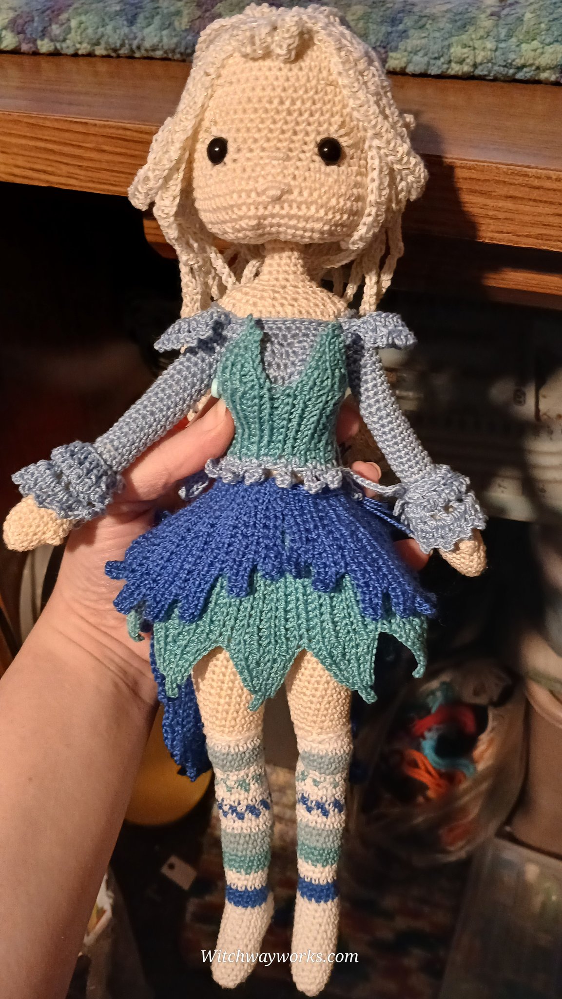 I finished the outer skirt completely, buttons and all. No hem was needed, that was pretty sweet. Th…