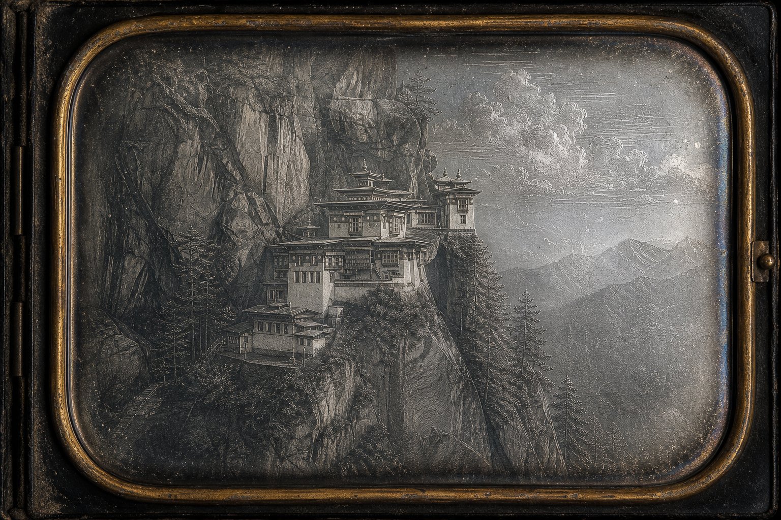 Tiger's Rest Daguerreotype-Style Image