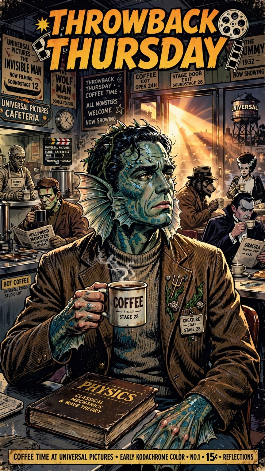 #ThrowbackThursday Coffee in the Cafeteria