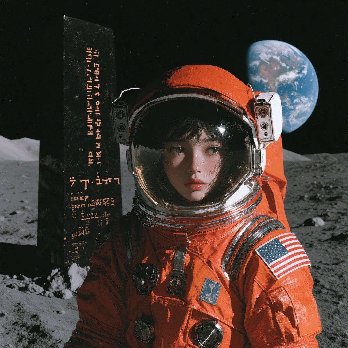 #AugJedAi26 Astronaut / Sunset Orange / Monolith