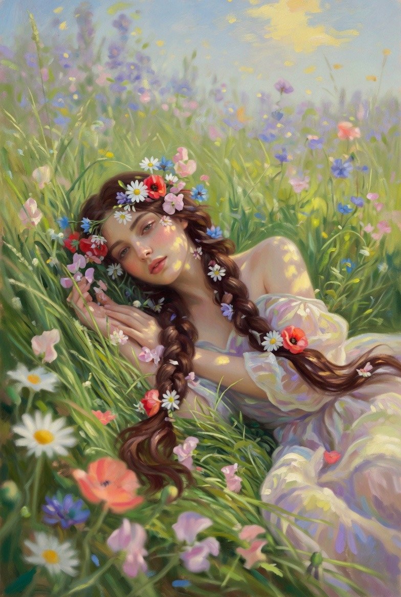#AllThingsSpring April Challenge #aiartcommunity All Welcome to Join Day 11 Meadow DayDream