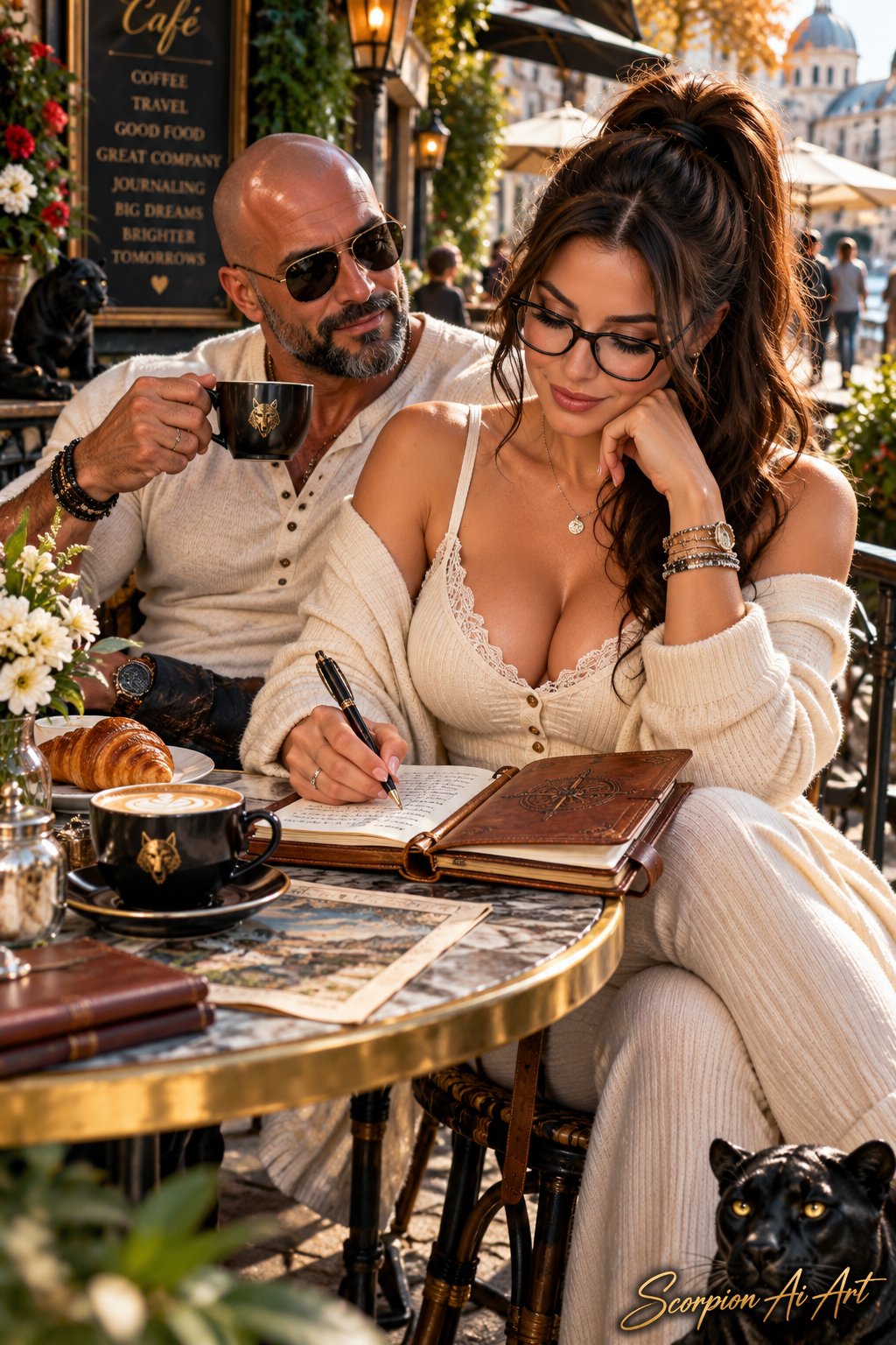 #SeptemberAutumnVibes2026 Cream outfit Café journaling