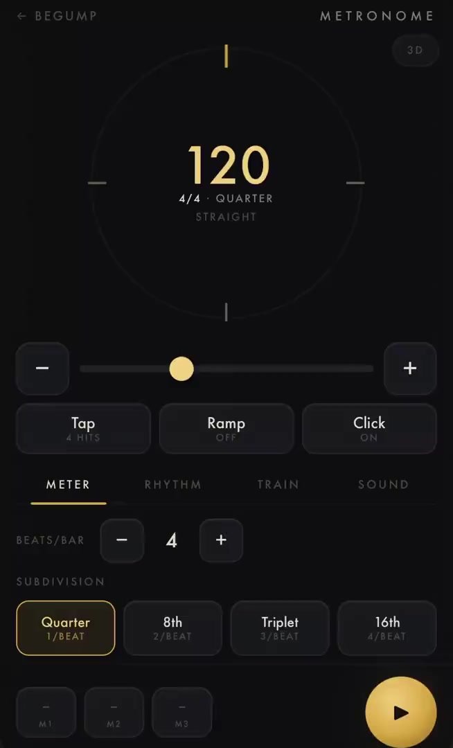 Im kinda proud of this one now. Metronome has a 3d version w…