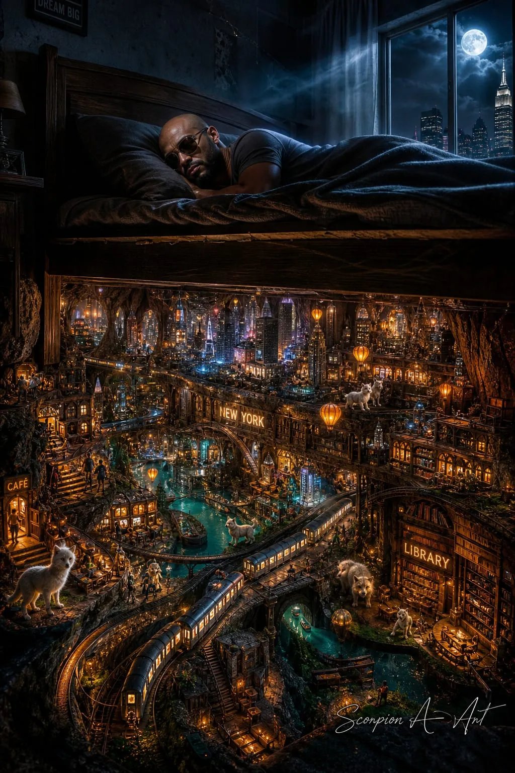 #dailyspark City under your bed