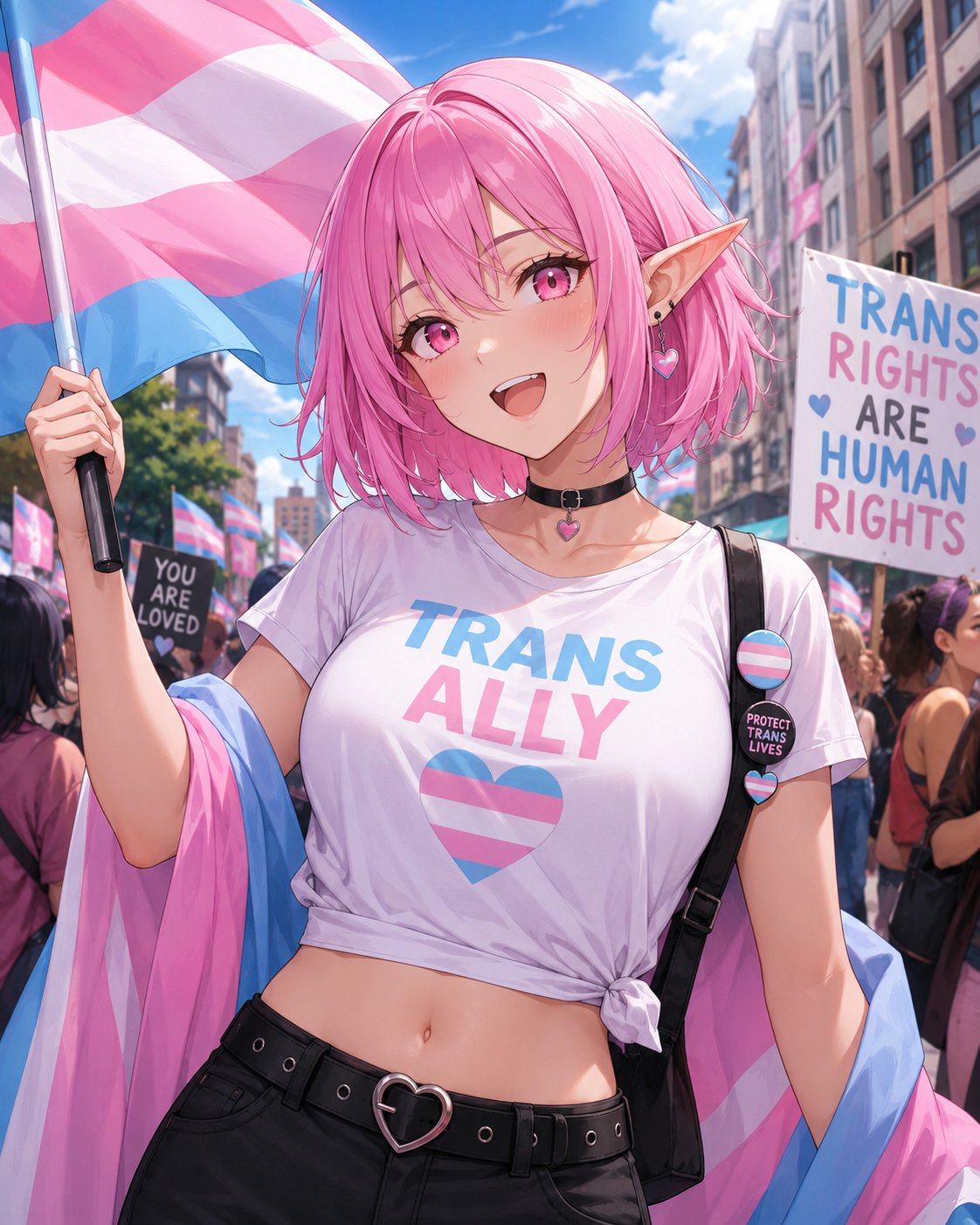 #QP Trans Rights It's pride month! Take a moment to love your trans self. You are beautiful! And as…
