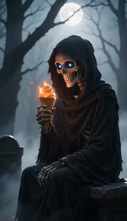 even the grim reaper needs to take a nice break every now an…
