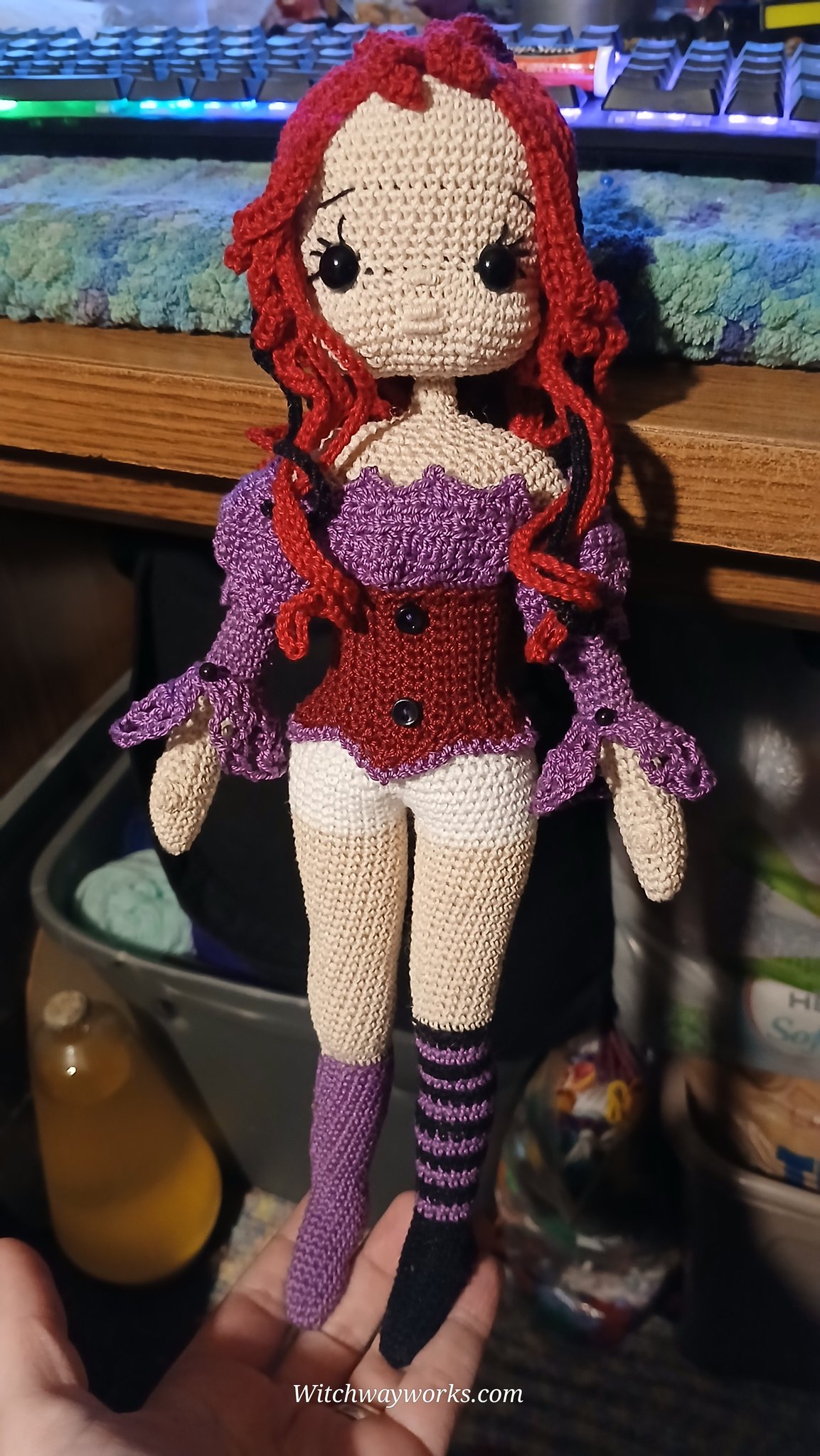 Day 5... Her shirt is done! There were only slight modifications needed for it to fit the body shapi…