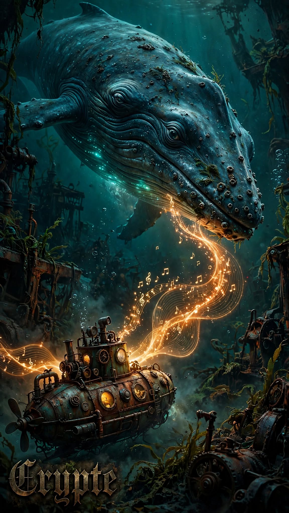 #dailyspark "A whale singing back to a submarine"