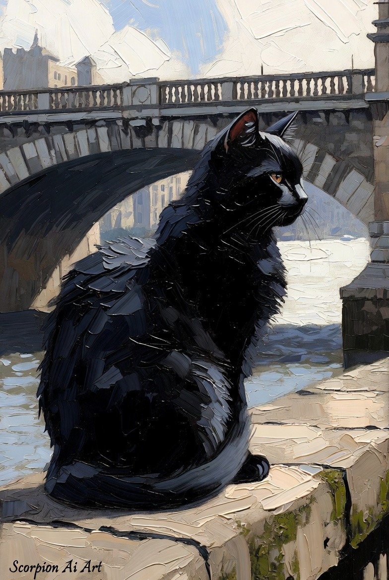 #Caturday in London Welcome and give a following to an amazing artist @Susanne_AI So happy you could…