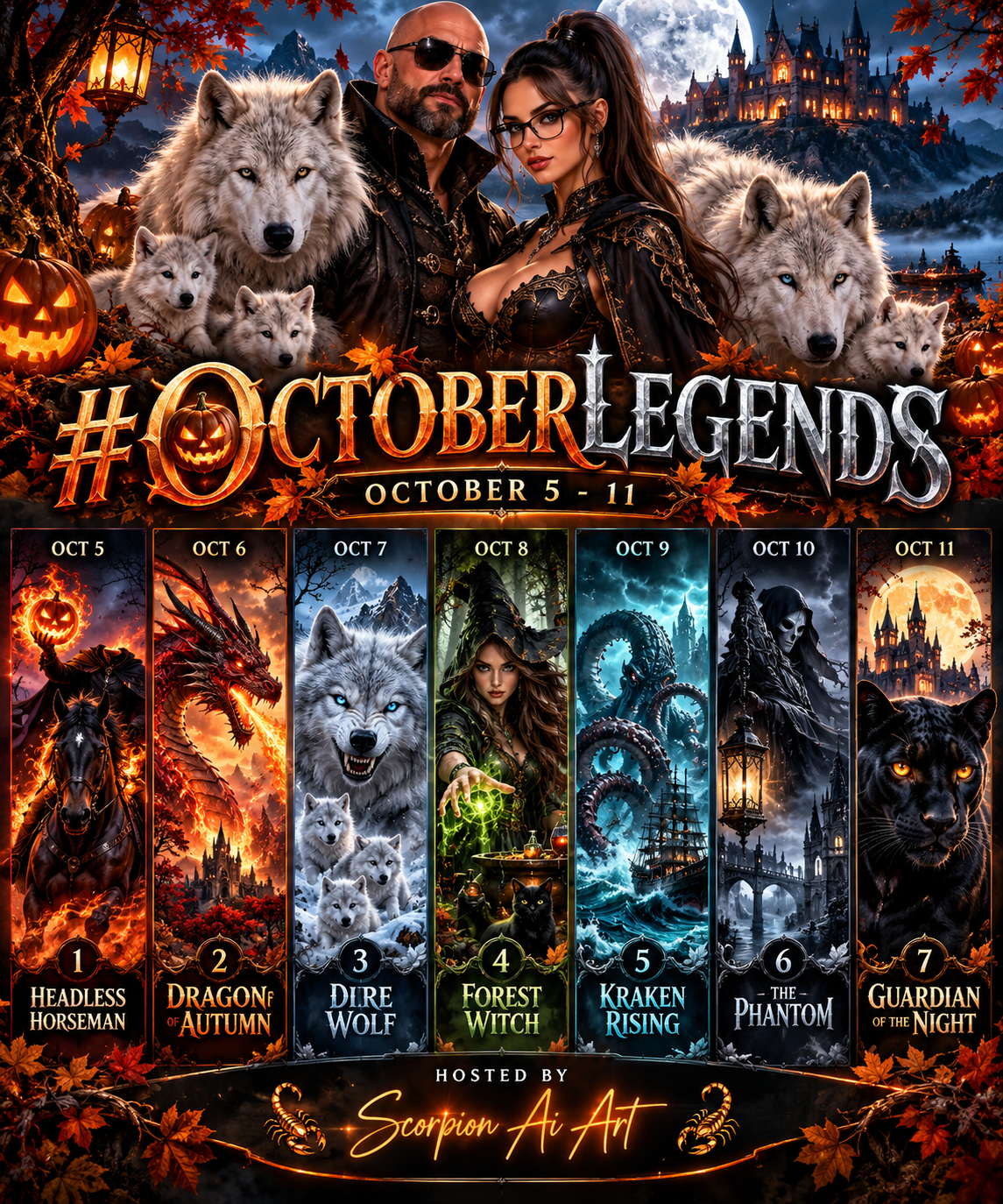 🎃🐺 The legends awaken, and the adventure begins! 🐉✨ Join us for #OctoberLegends, a week-long fantasy…