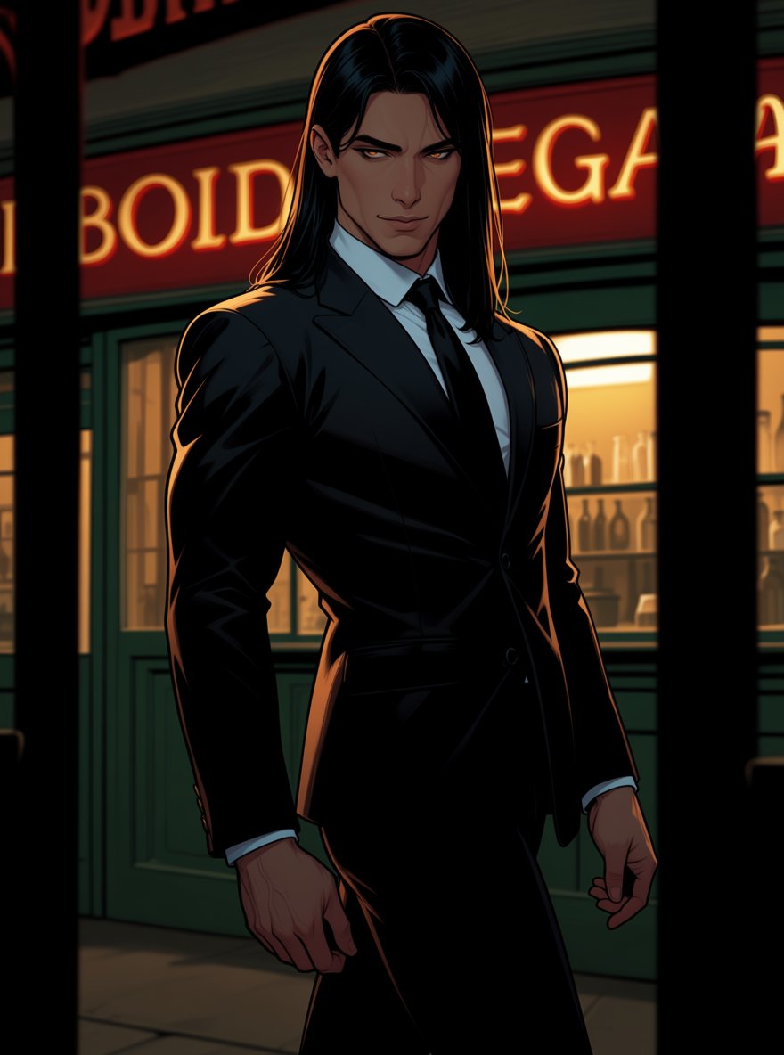 Suited up.