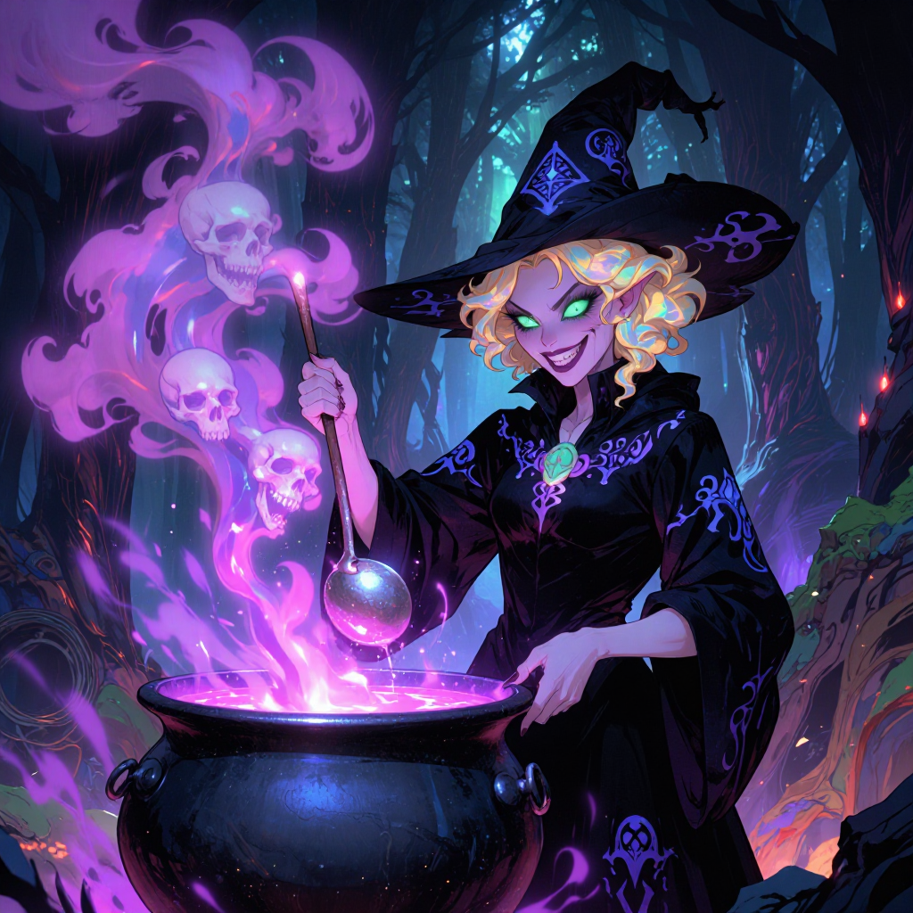 Cauldron boil and lost souls bubble, someone's in for a lot…