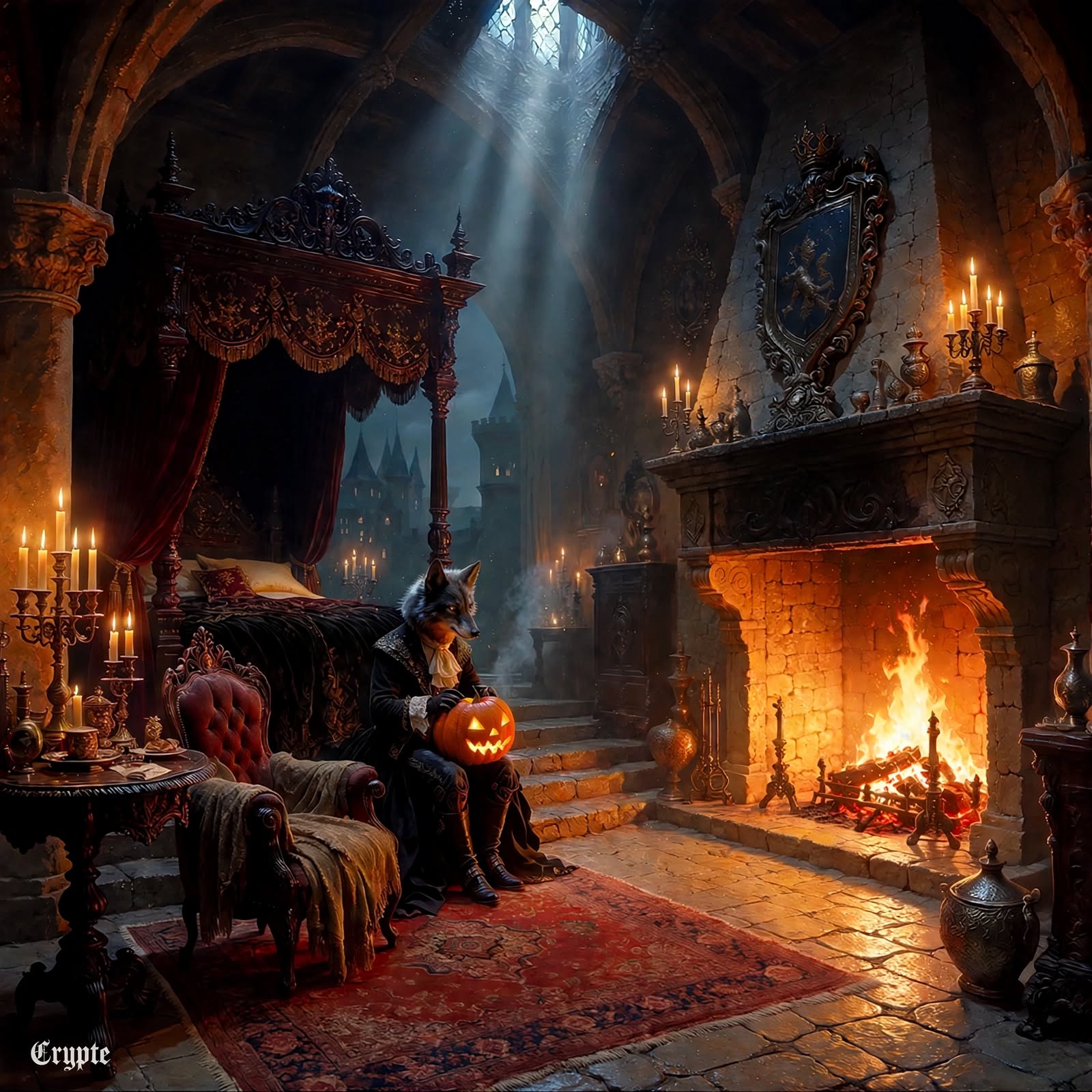 In the twilight, the fire does not warm the dead. It merely…