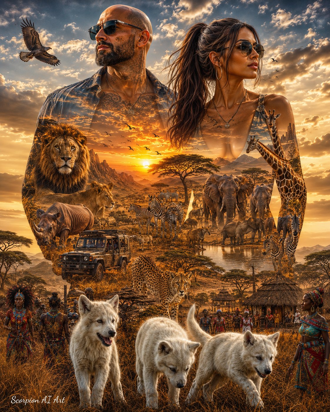 Day 7 — Africa: Wild Safari Adventure Hosted by @gigisaiart247 & @GuruScorpion Today we journey into…