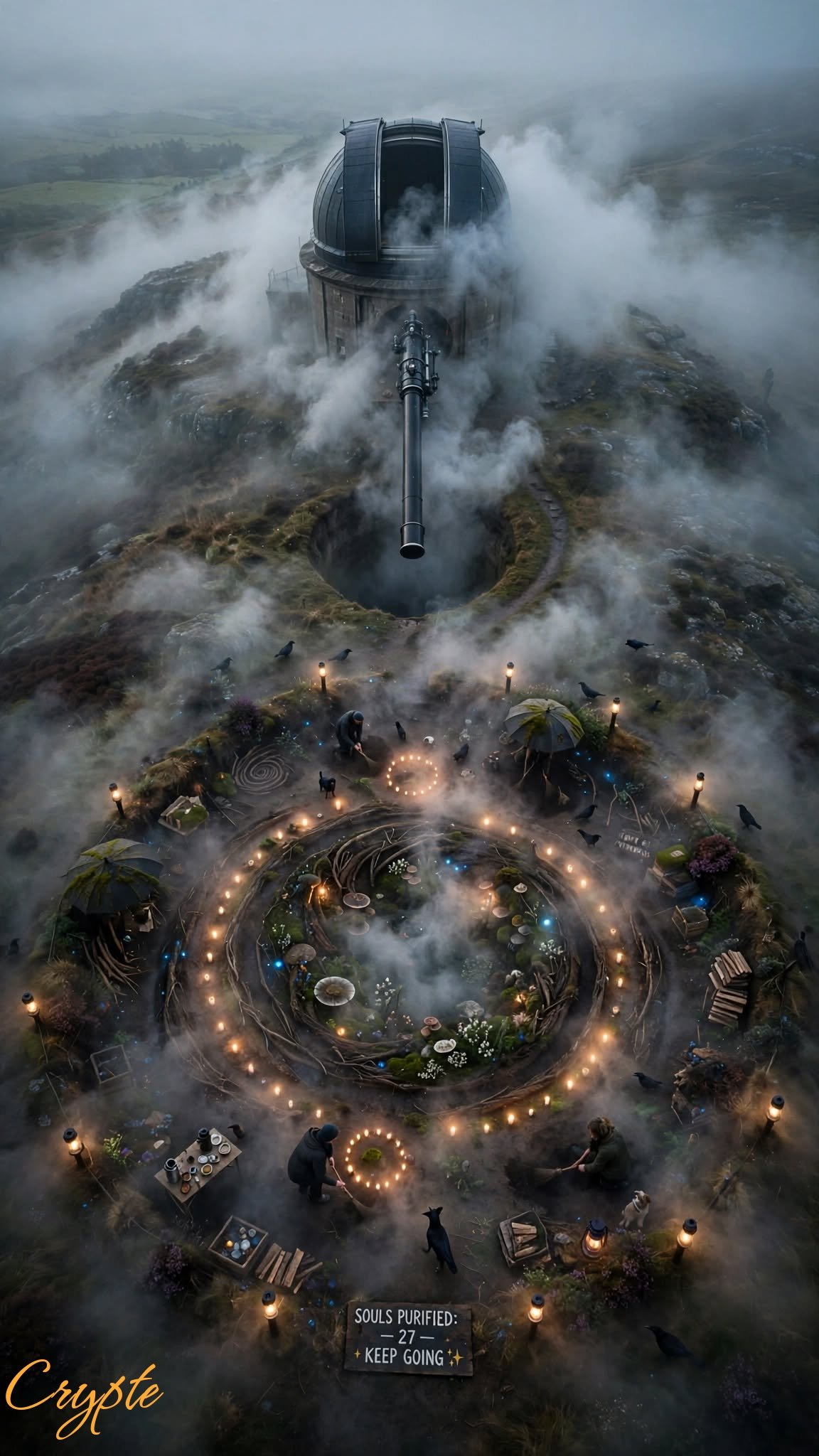 #dailyspark "an observatory pointed at the ground”
