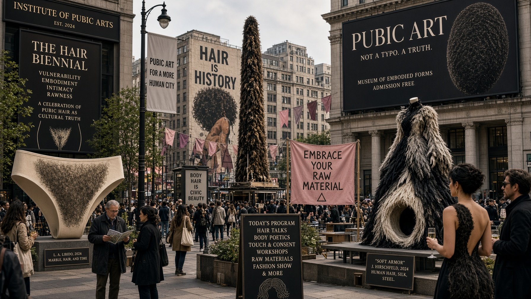 DAY 1 • SEPT 7 — MISREAD Public Art ≠ Pubic Art 😭 You almost understood the signal. Almost. Create s…