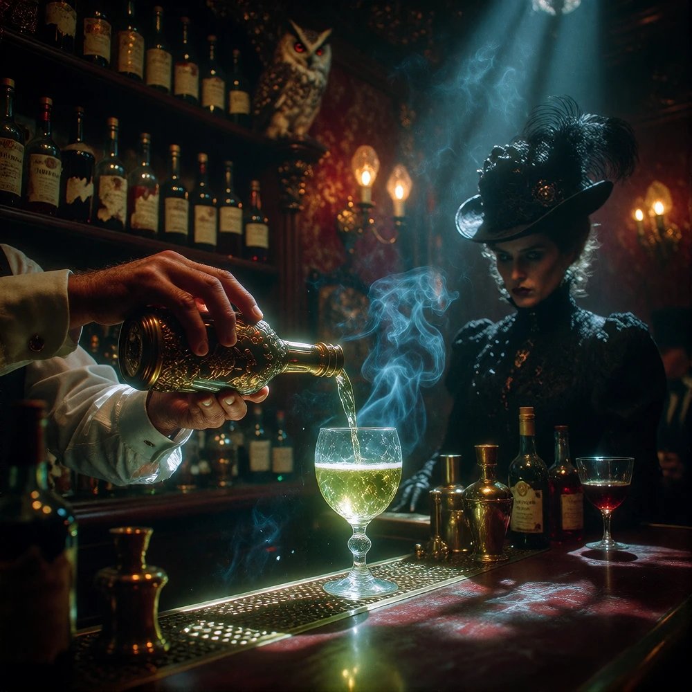 L'élixir de Mademoiselle Hortense. @Jinx,@gigisaiart247 ,my dear Friends,Come and keep me company.🍸🍸…