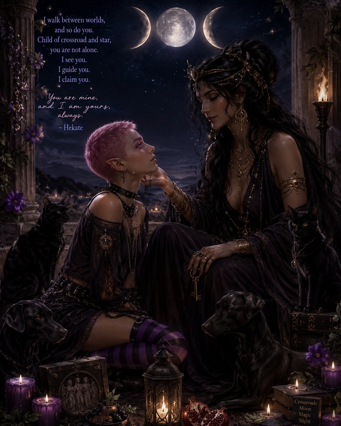 I asked Mother Hekate to show how she feels about our relationship. If we even have one. Because for…