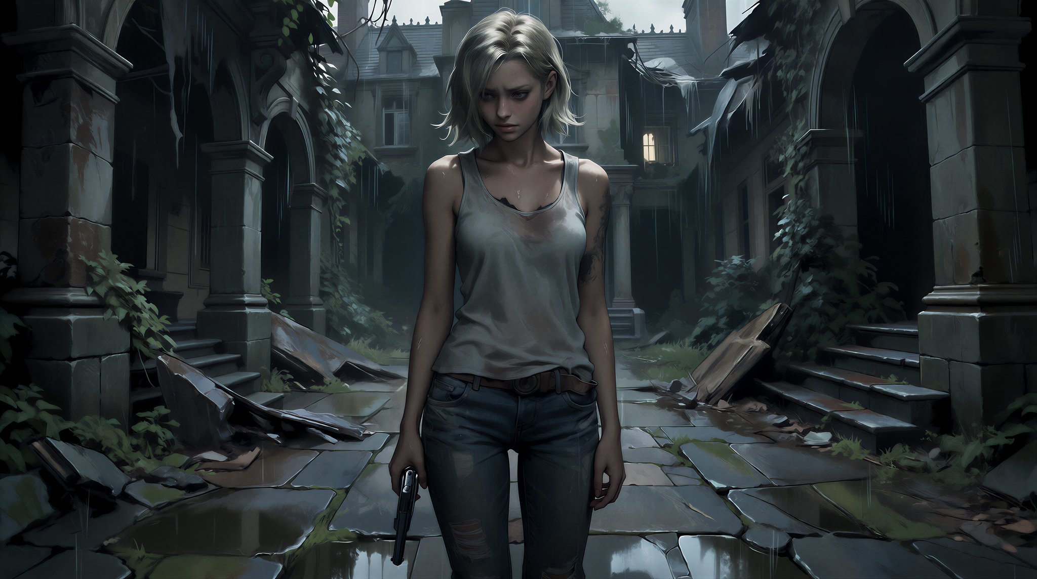 Grace Ashcroft from Resident Evil Requiem. I'm currently playing Resident Evil 9. As usual, I took t…