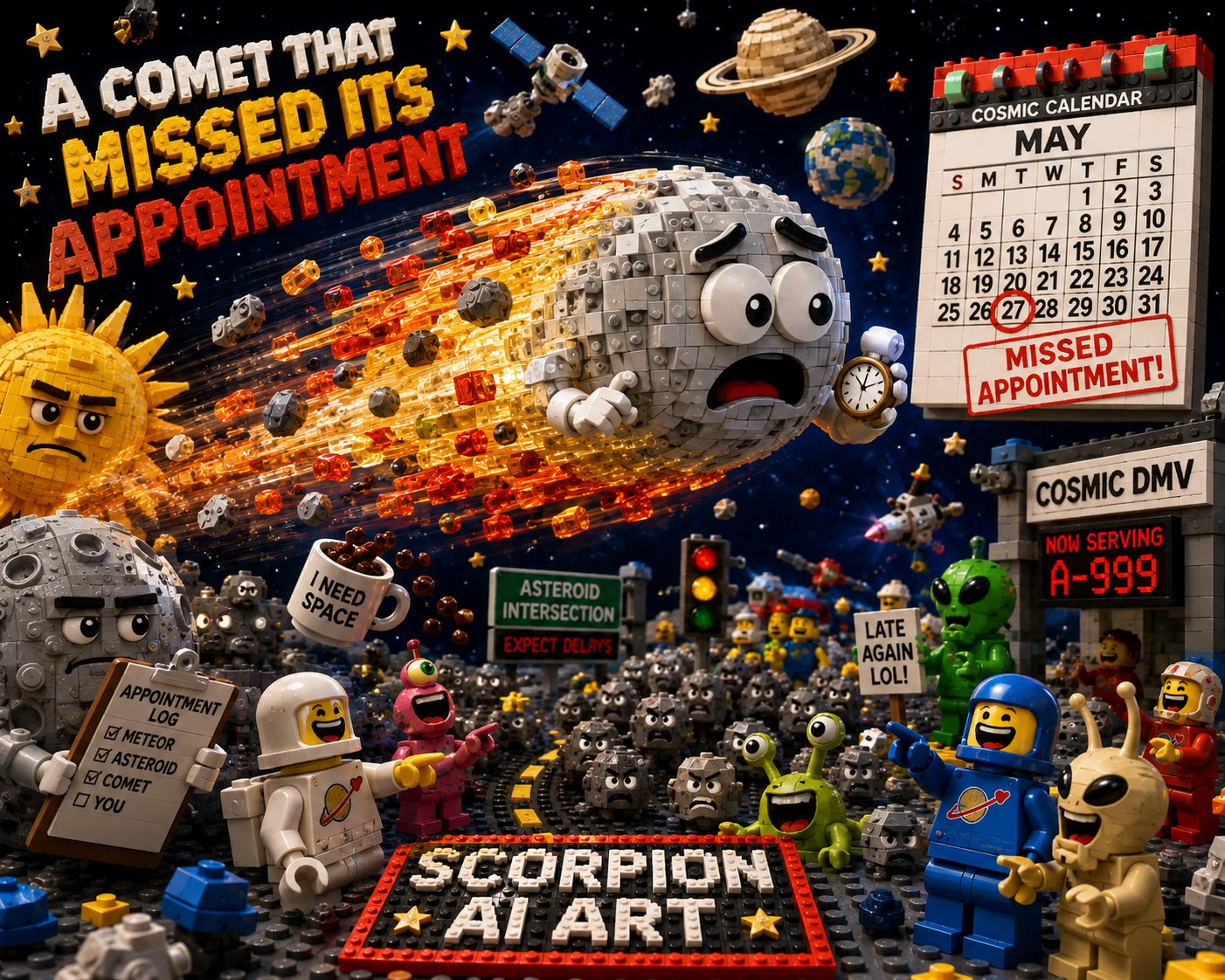 #dailyspark A comet that missed its appointment #LEGO