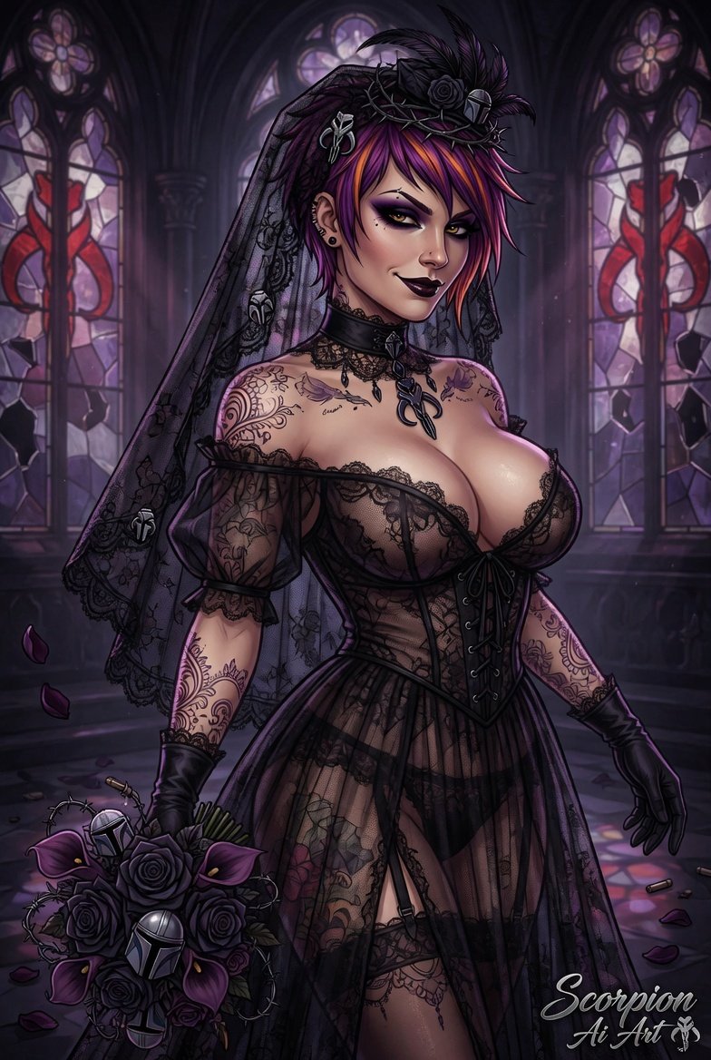 Dark Bride Inspired by @SuperNovaAI