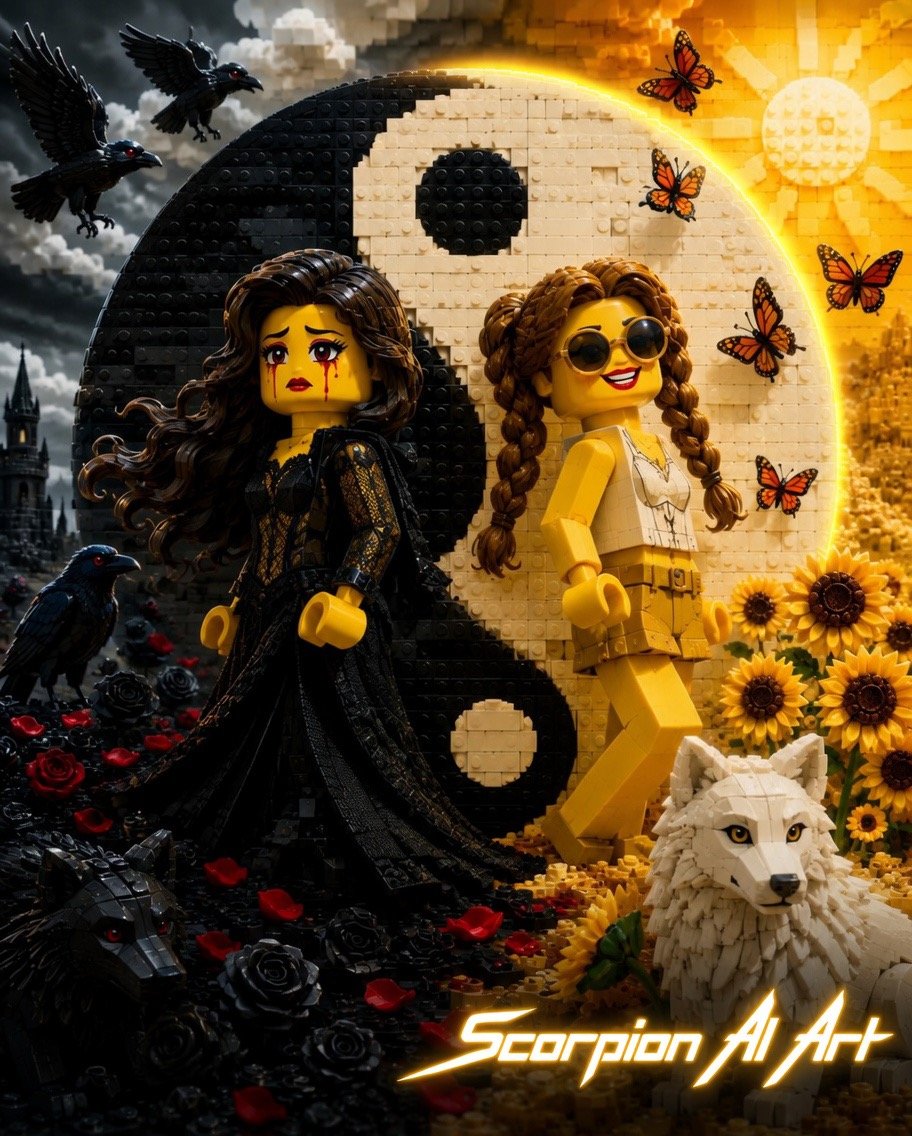 Mixed Feeling made of LEGO Bricks 🫢😂