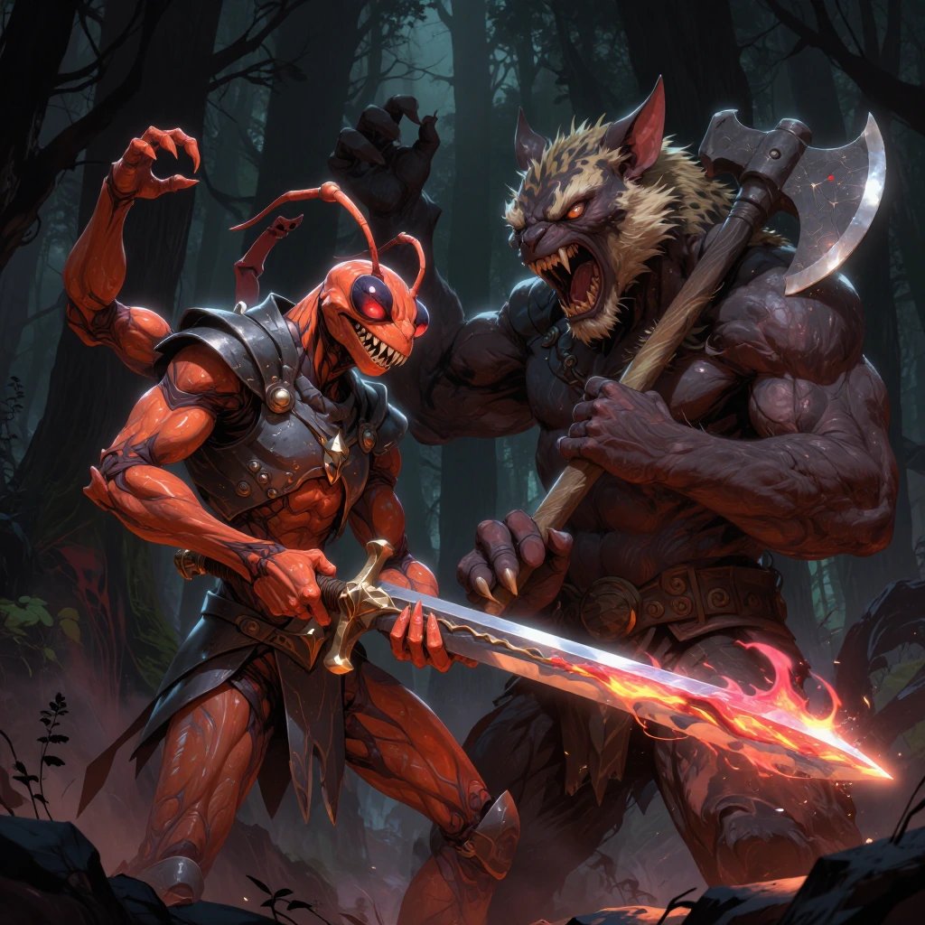 #RAIndomEncounters Day 1: 26 27 9 - Thri Keen / Blood Hunter / Gnoll A bit of bug blood to make the…