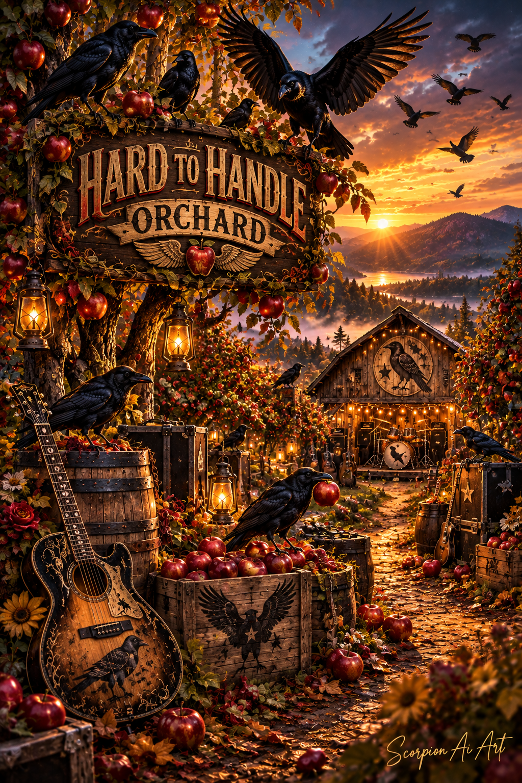 #dailyspark An orchard tended by crows