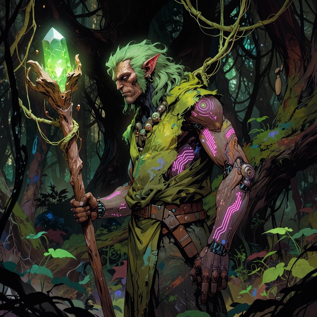 Cyborg Druid / Moss Green / Vines #SepJedAi26