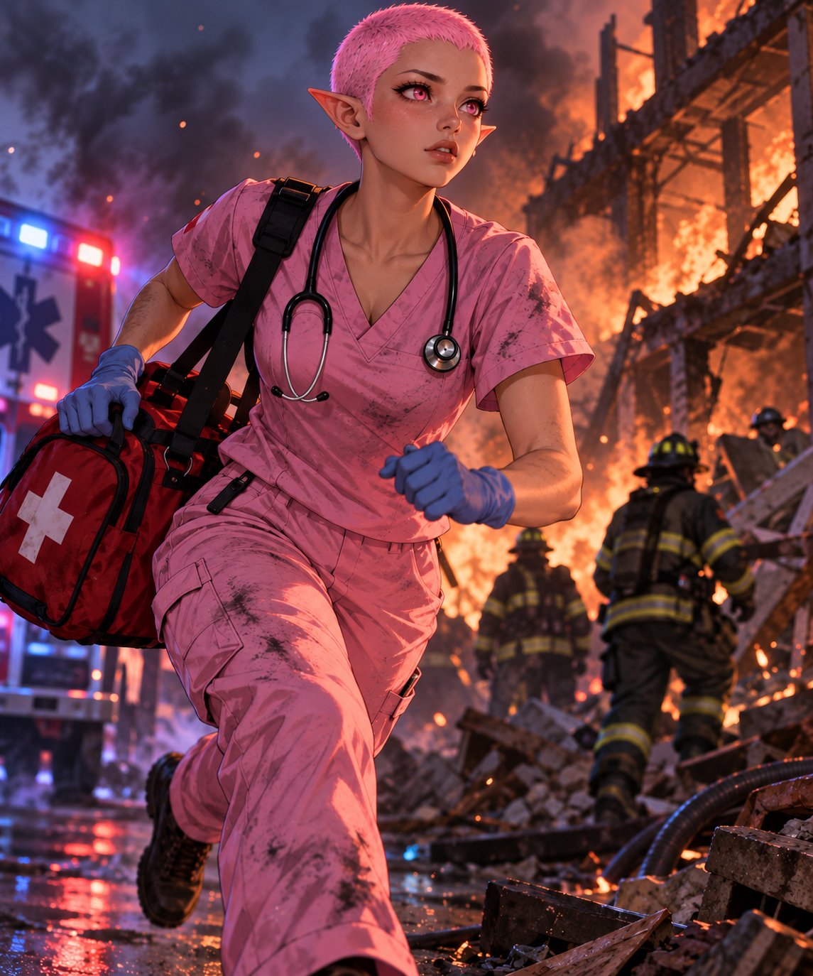 #FirstResponders by @GuruScorpion I've decided that I want to honor the medical field. It's runs in…