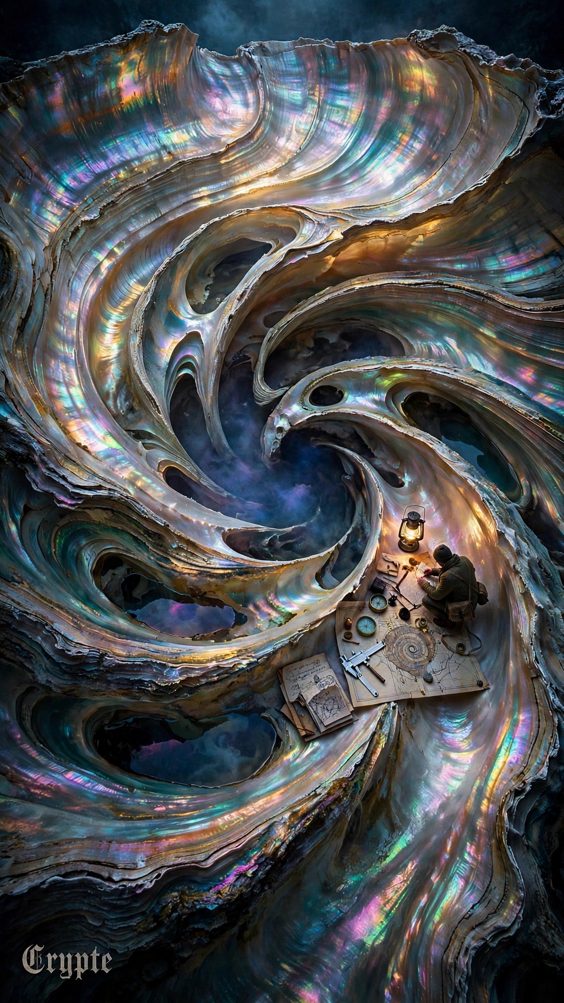 #dailyspark “A cartographer mapping the inside of a shell”