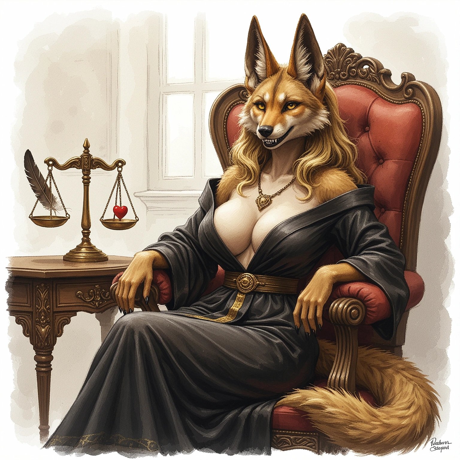 #MonsterGirlJulAI Day 20: Judicious Jackal