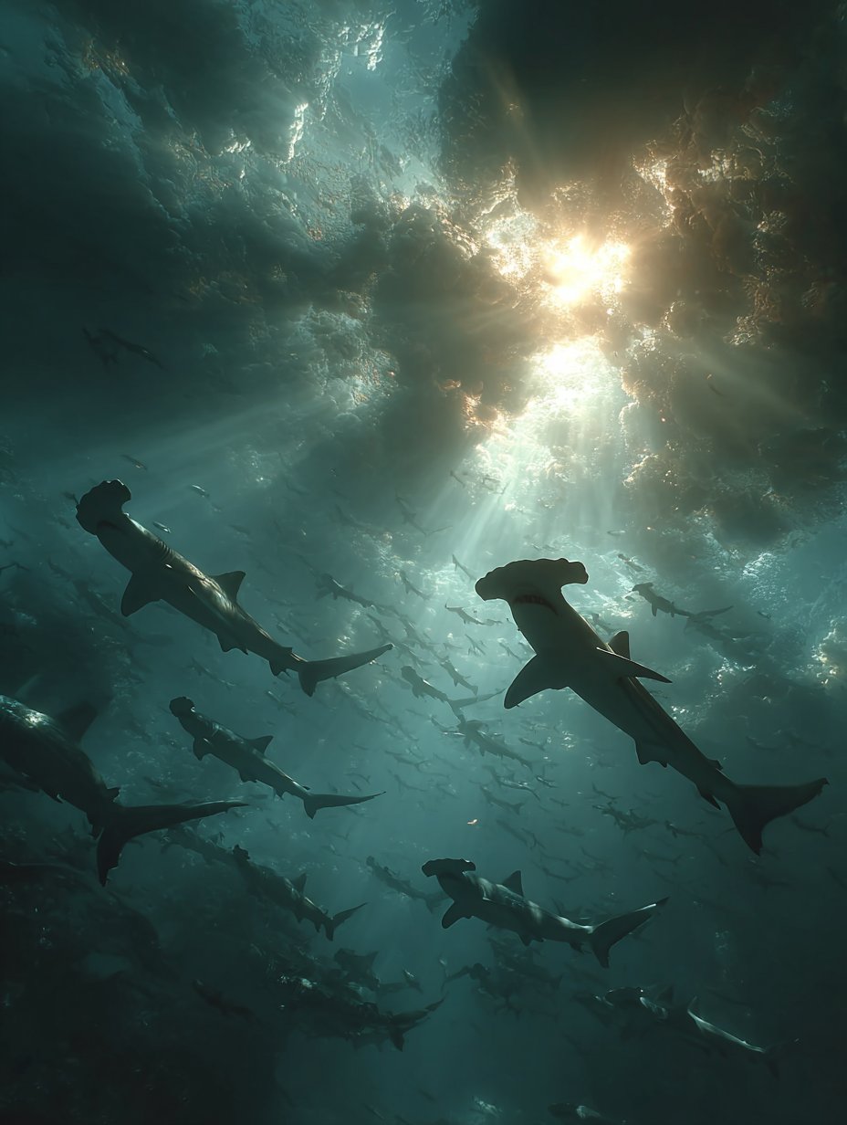 #SharkWeek by @GuruScorpion Day 2 - Hammerhead Migration