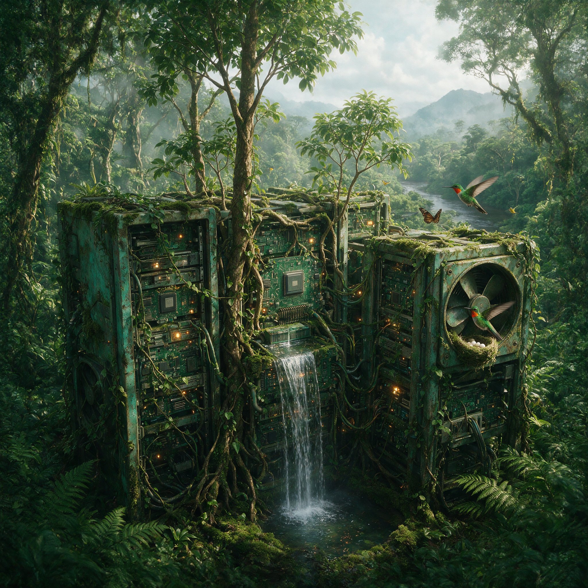 the things we create are only borrowing time before returning to nature.