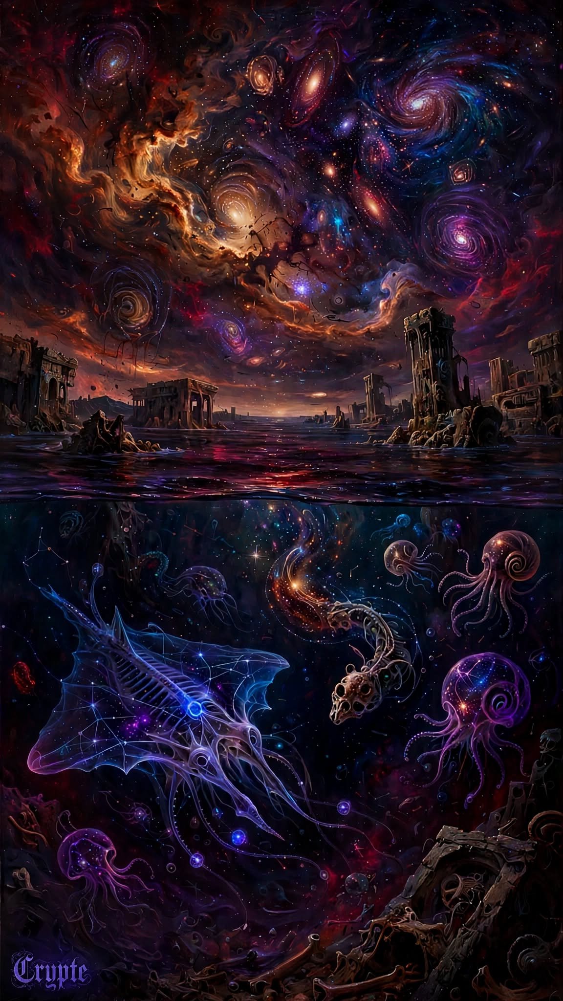 #SevenNightsOfTheImpossible By @GuruScorpion 🌠✨✨ Day 5: Night of the Cosmic Ocean