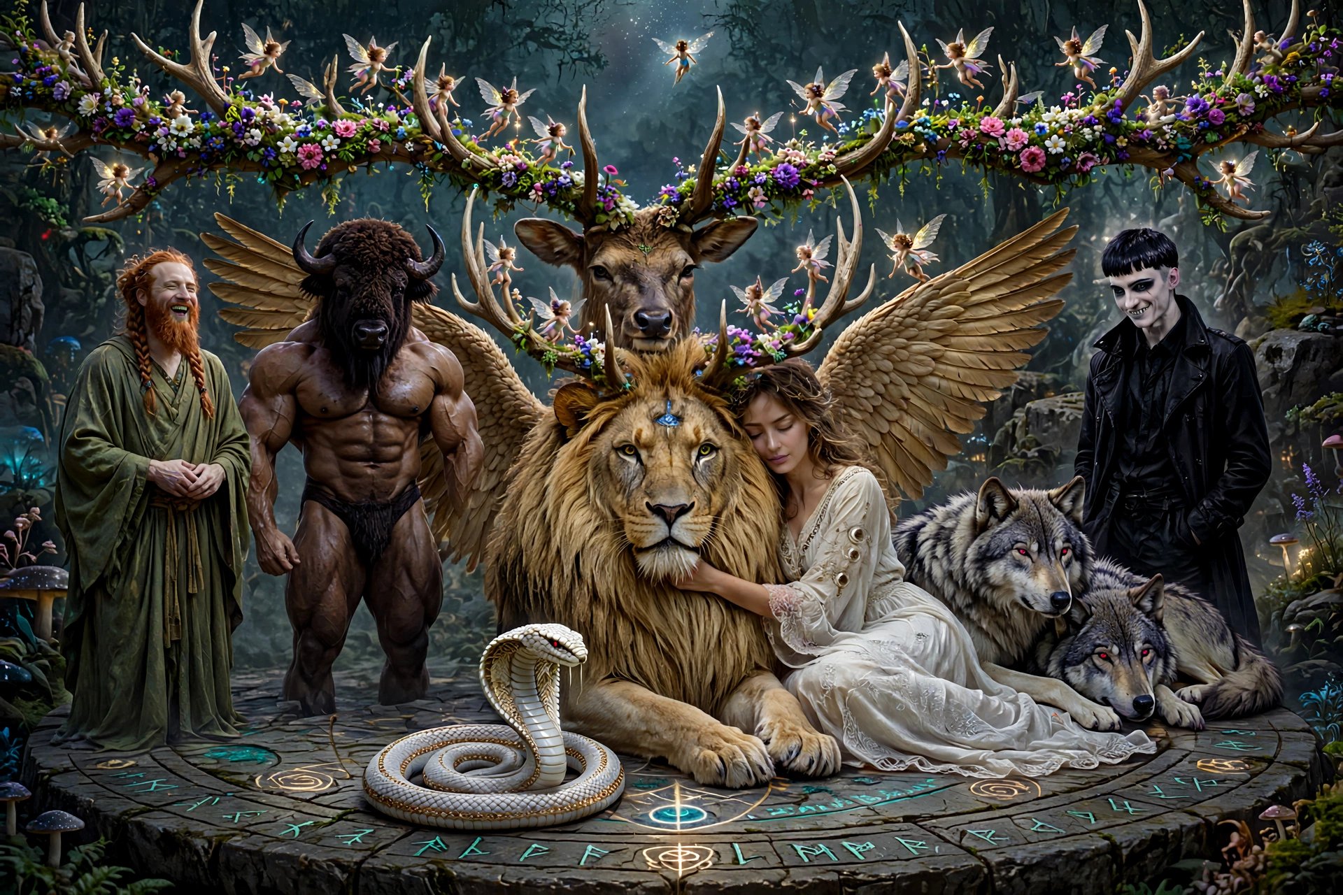 My spirit guides and the forms they have taken over the years. It is nice to see them all in one pic…